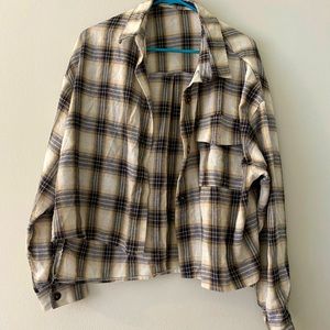 Plaid print shirt